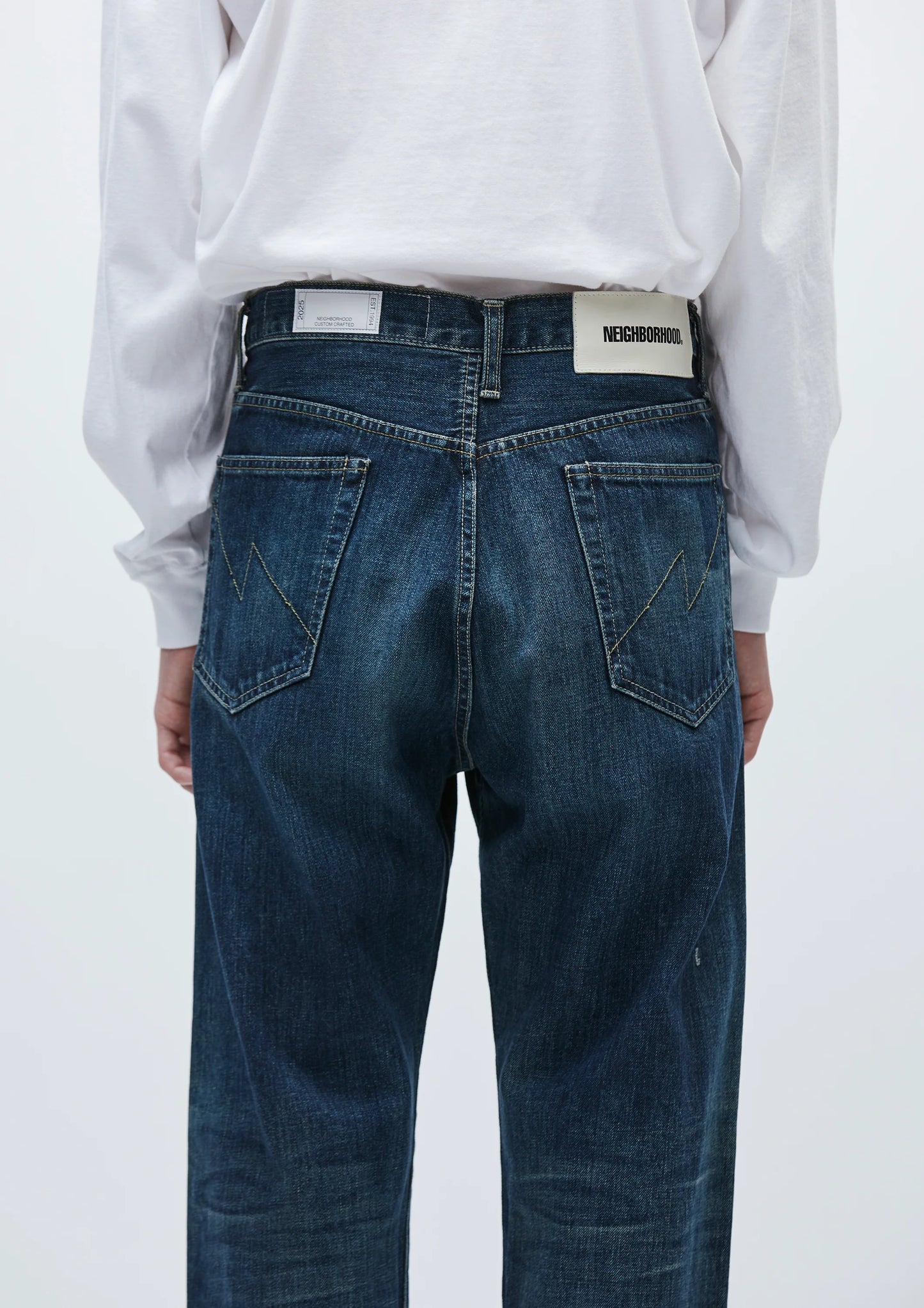 NEIGHBORHOOD 25SS WASHED DENIM DP BASIC PANTS
