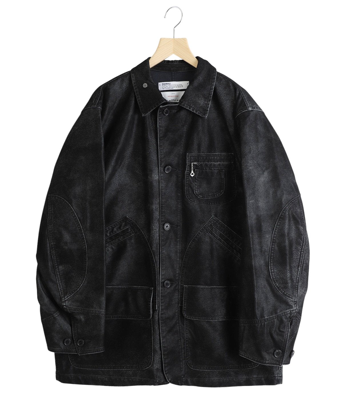 DAIRIKU 25AW Artificial Leather Hunting Jacket