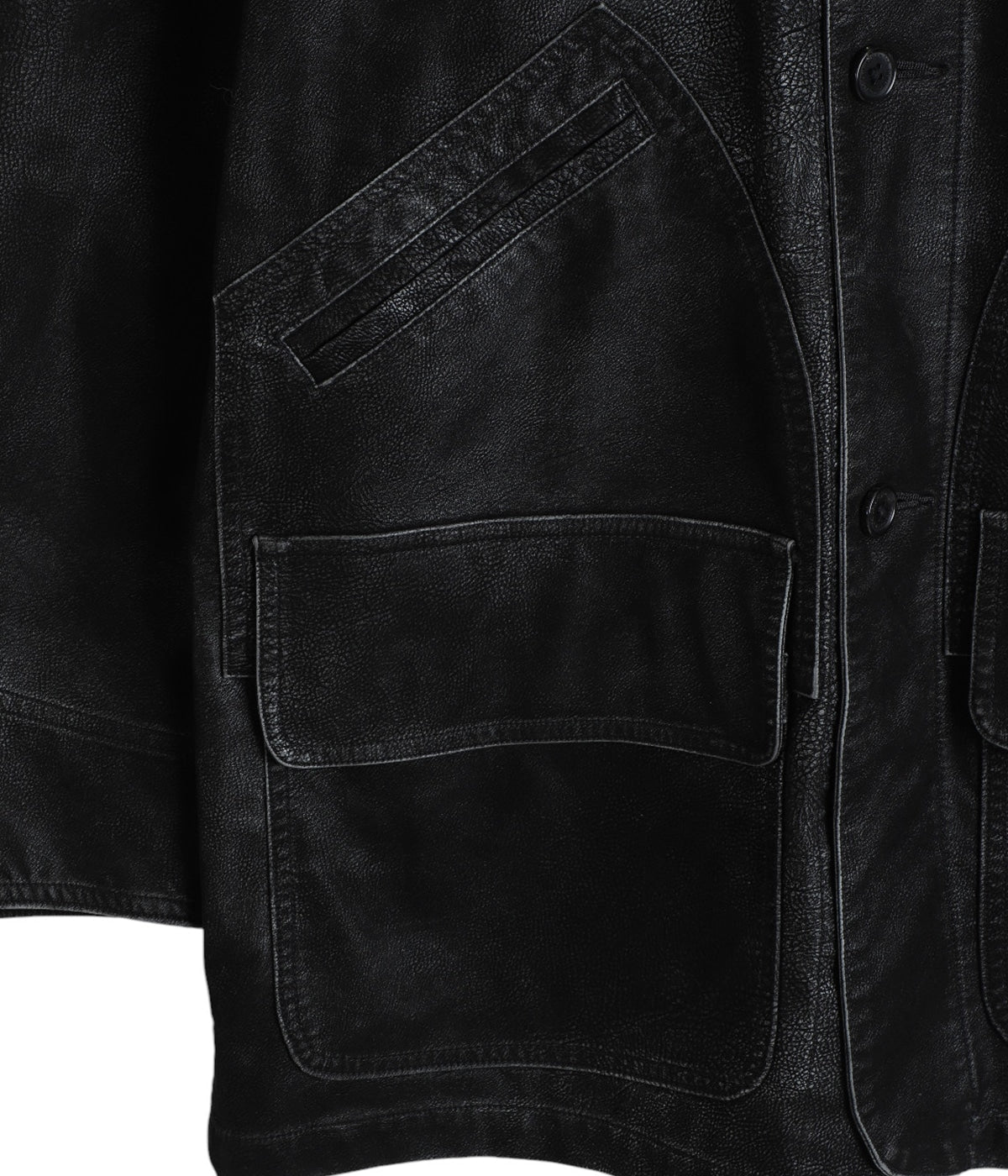DAIRIKU 25AW Artificial Leather Hunting Jacket