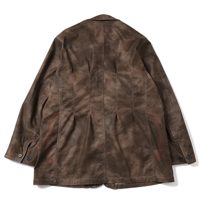 DAIRIKU 25AW Artificial Leather Hunting Jacket