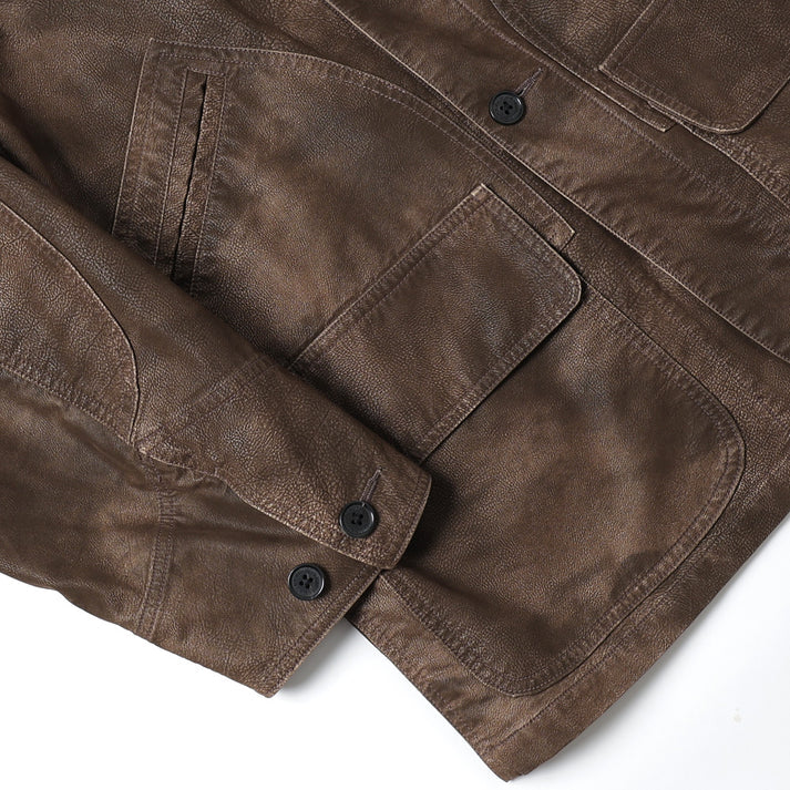 DAIRIKU 25AW Artificial Leather Hunting Jacket