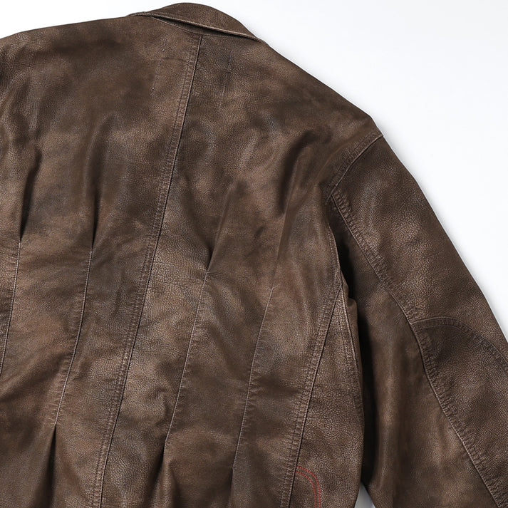 DAIRIKU 25AW Artificial Leather Hunting Jacket