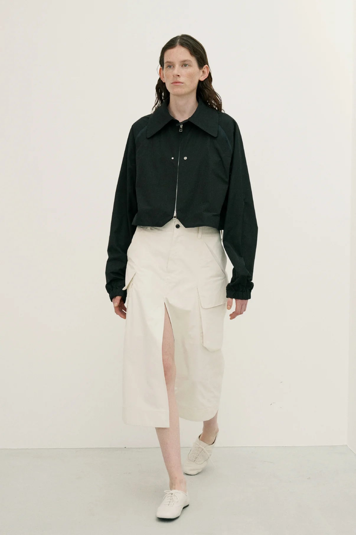 NTN 25SS CROPPED ZIP UP BLOUSON