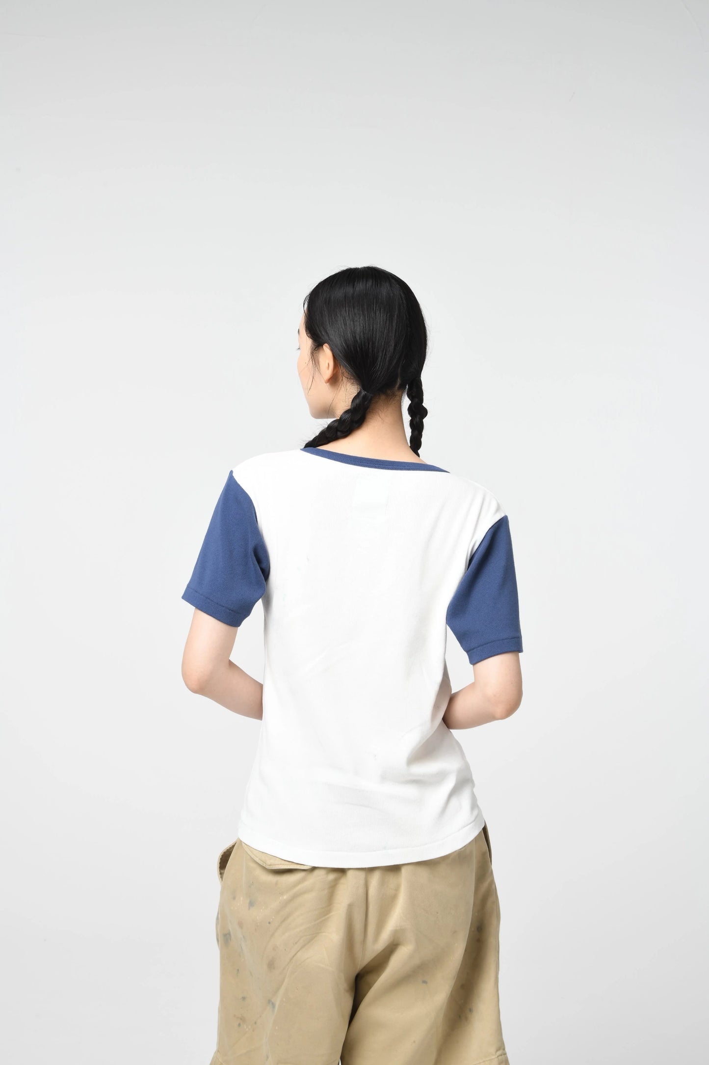 BOWWOW 25SS WEST POINT LOGO RIBBED SS CS