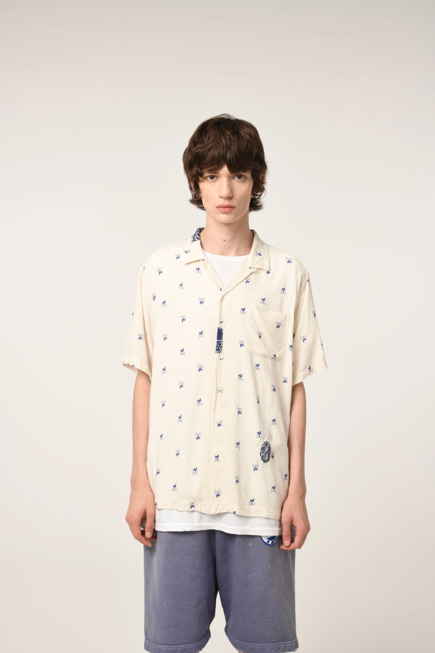 BOWWOW 25SS WEATHERVANE BANDANA REMADE SHIRT