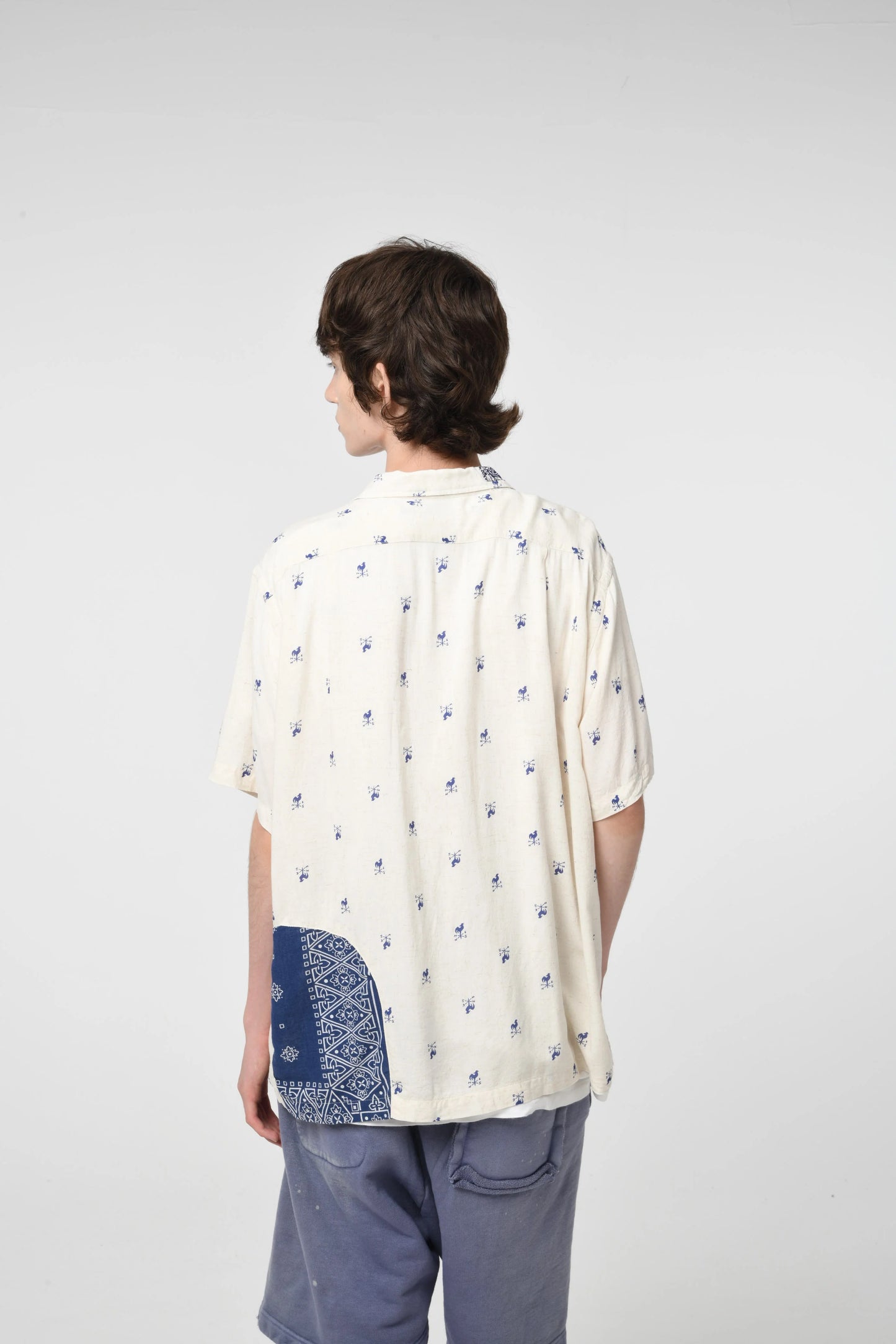 BOWWOW 25SS WEATHERVANE BANDANA REMADE SHIRT