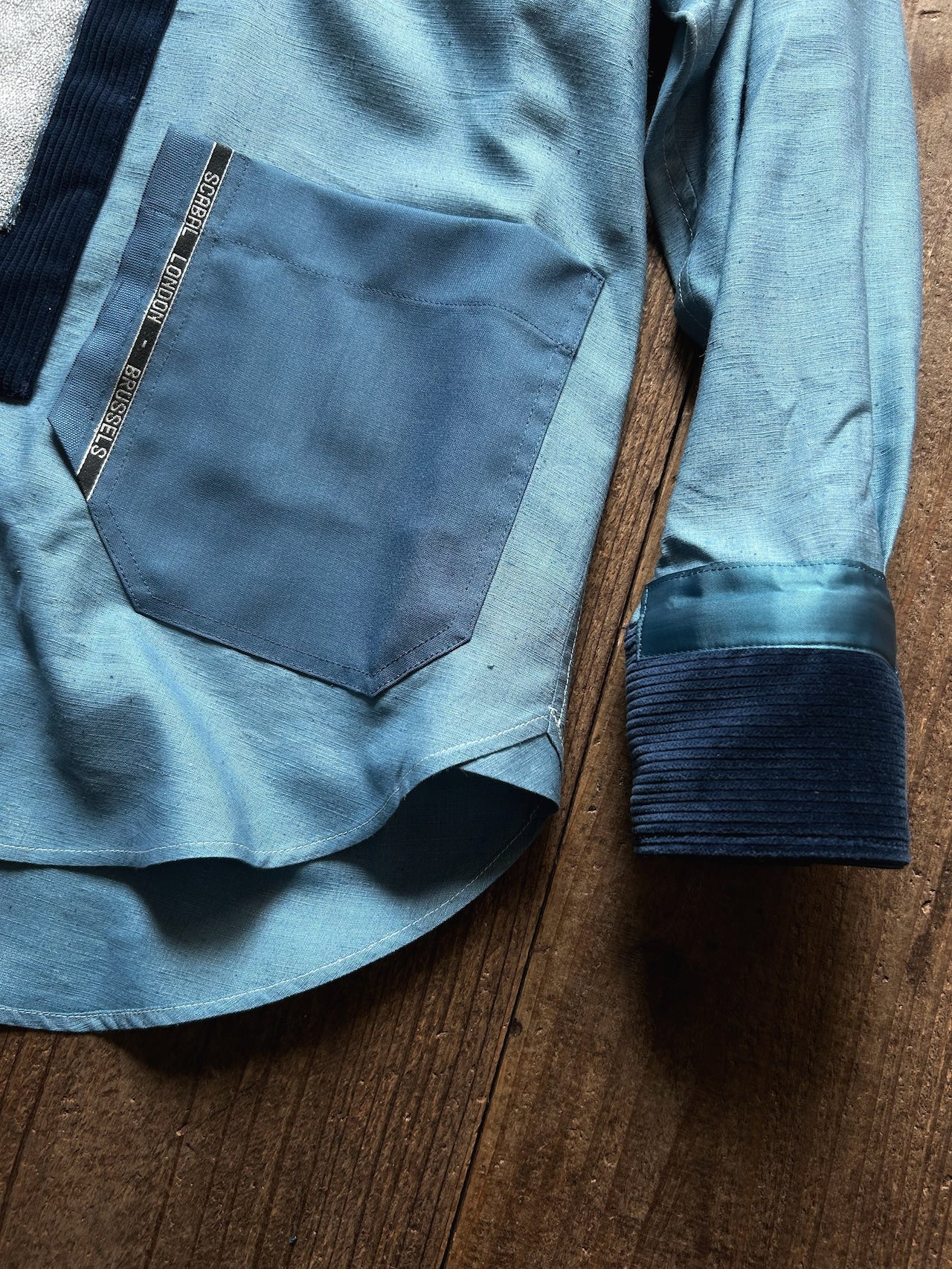 ANSNAM / Patched Shirts Indian Silk