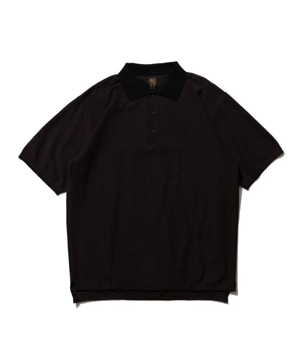 BATONER / 【別注】Knit Polo Shirt Horizontal Stripe