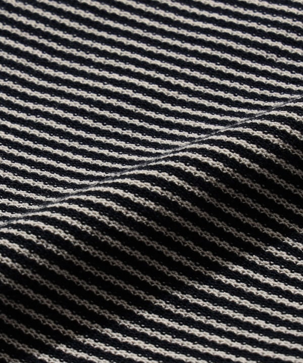 BATONER / 【別注】Knit Polo Shirt Horizontal Stripe