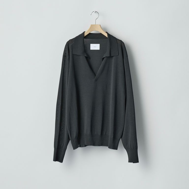 ssstein 25AW Wool/Silk Knit Skipper LS