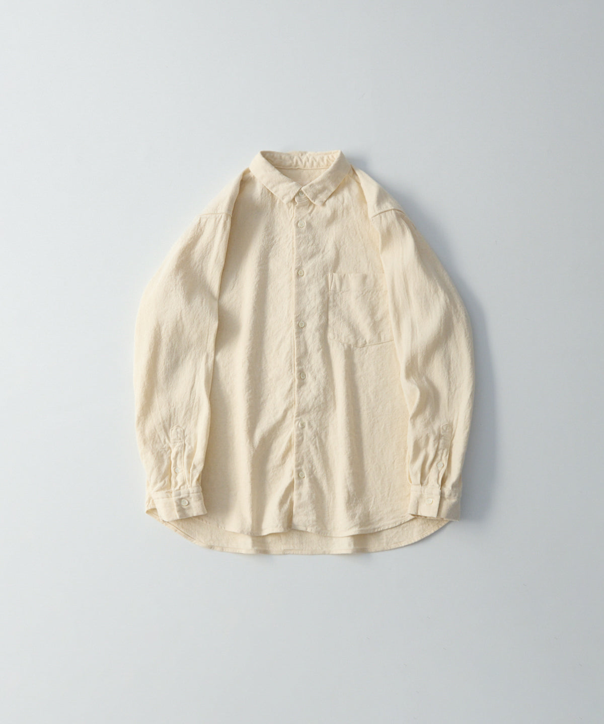 CONFECT / コットンリネンツイル レギュラーカラーシャツ