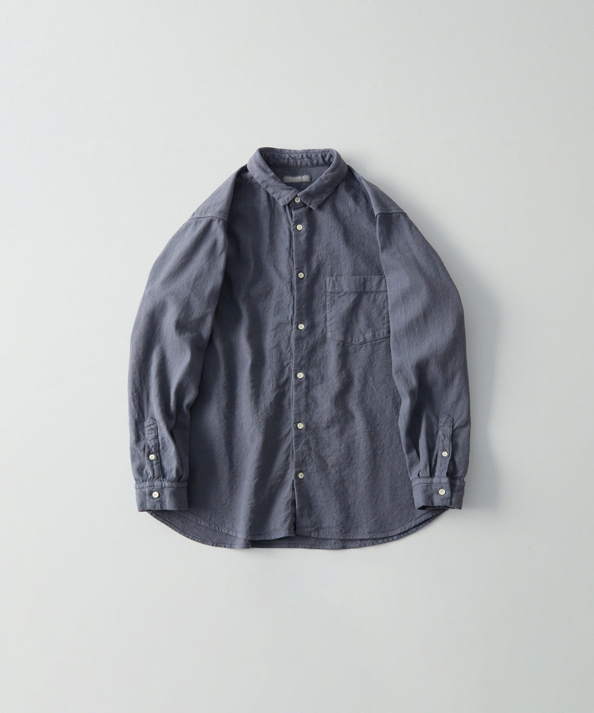 CONFECT / コットンリネンツイル レギュラーカラーシャツ