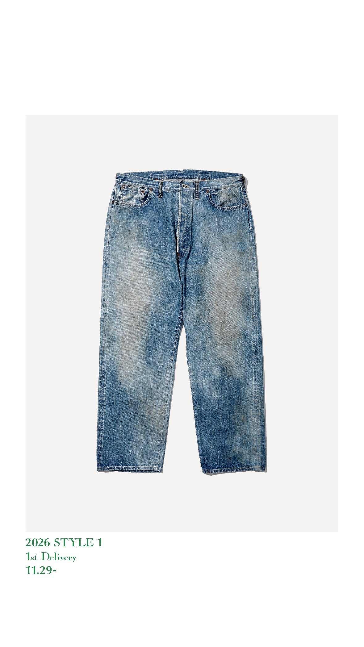 A.PRESSE 26SS No.37 Washed Wide Denim Pants – Vintage Concept Store