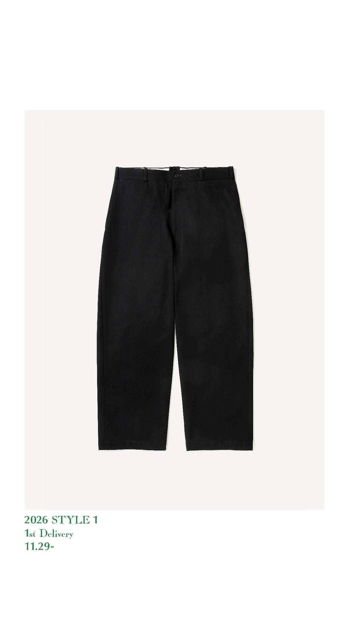 A.PRESSE 26SS Wool Cotton WW2 Work Pants