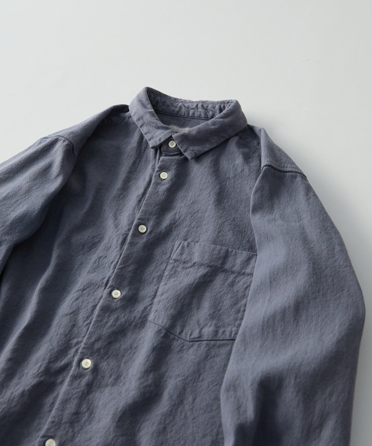 CONFECT / コットンリネンツイル レギュラーカラーシャツ