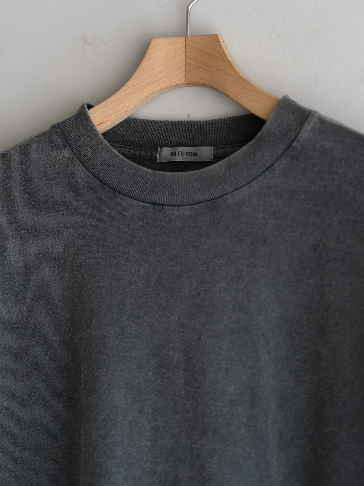 INTERIM 25SS HYPER BIG VINTAGE FADE BLACK T-SHIRT