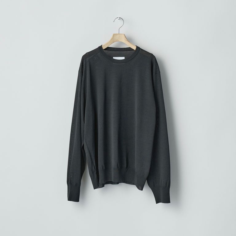 ssstein 25AW Wool/Silk Knit Crew Neck LS