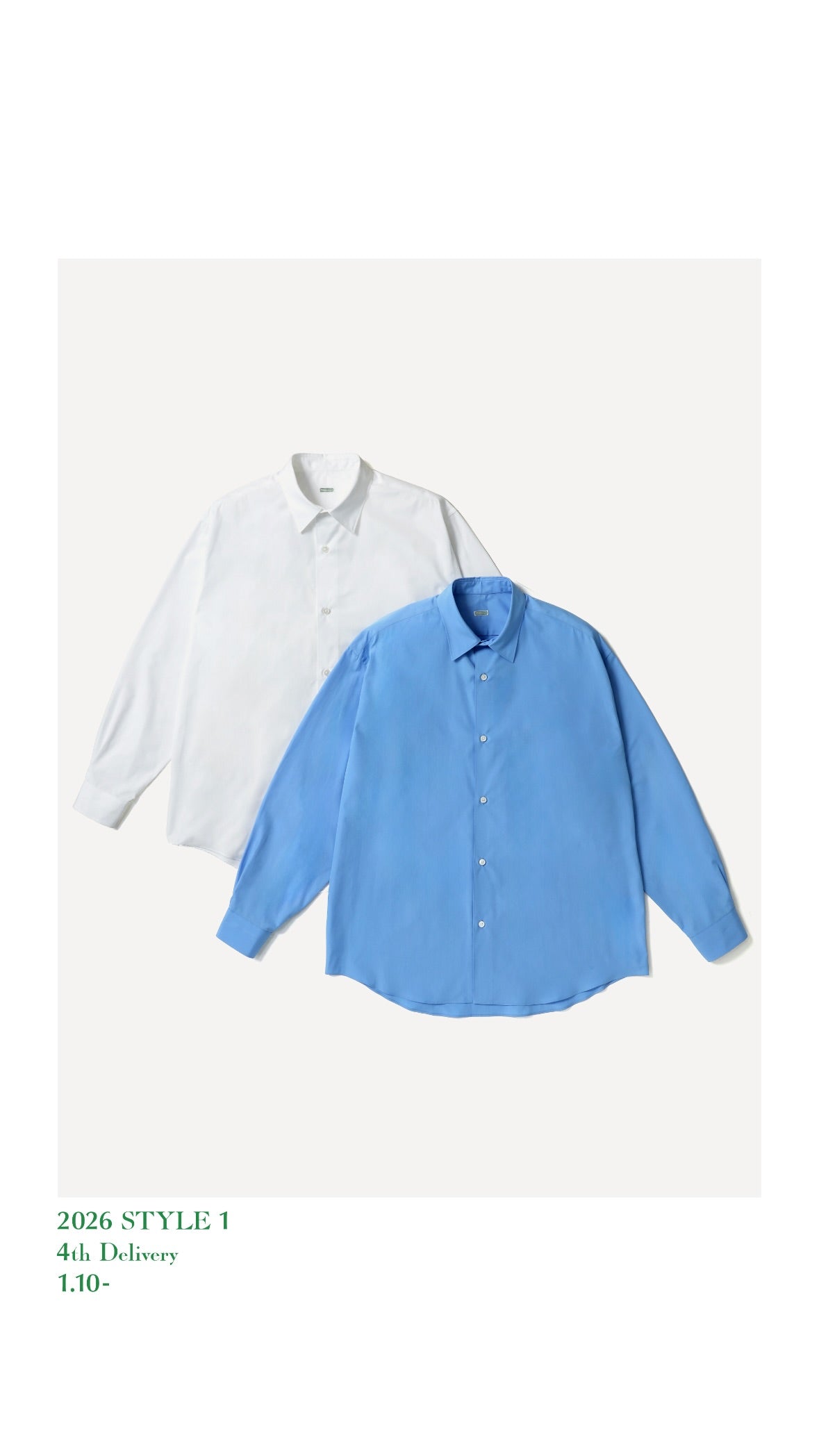 A.PRESSE 26SS Regular Collar Shirt – Vintage Concept Store