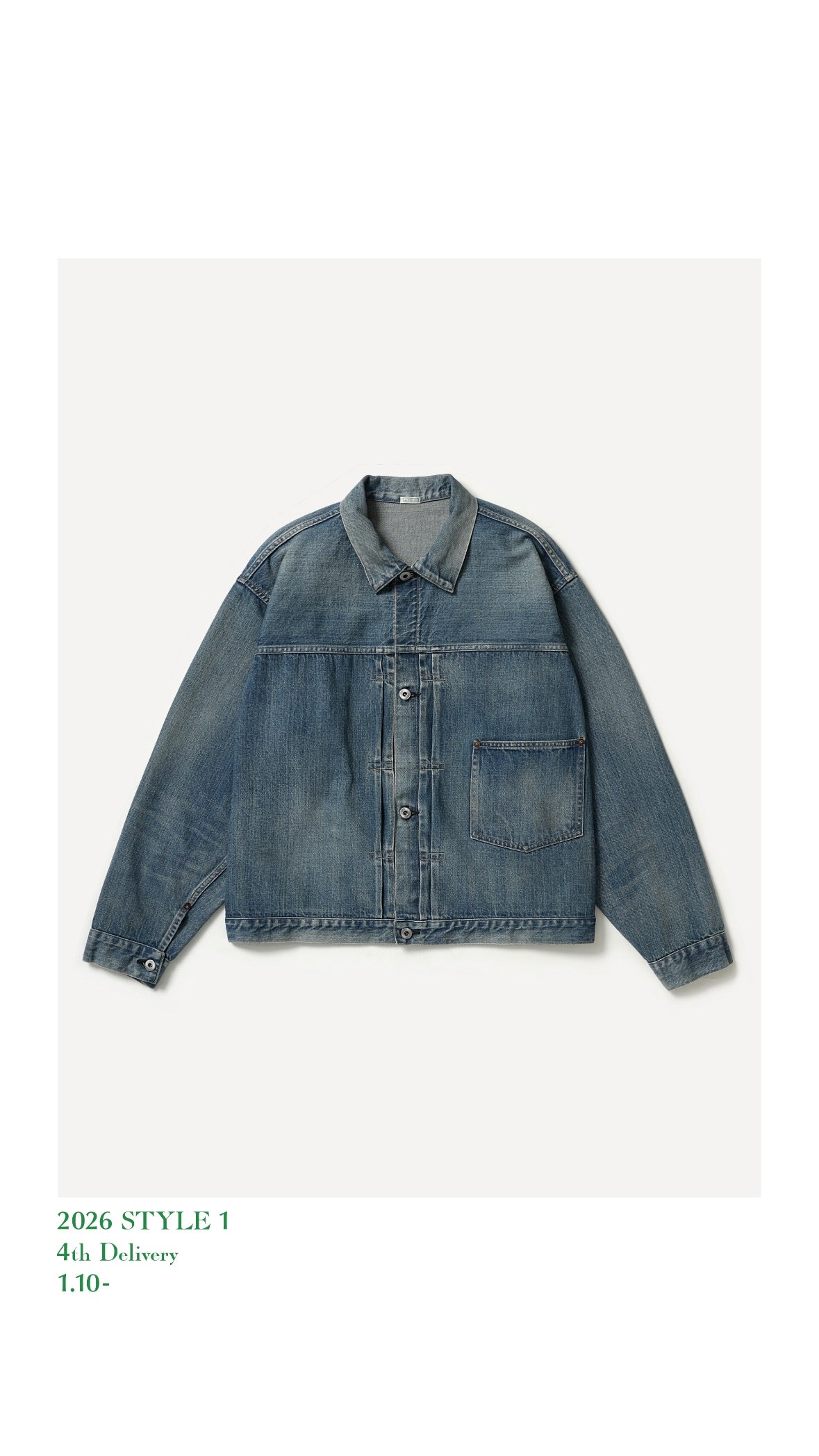 A.PRESSE 26SS No.213 Denim Jacket