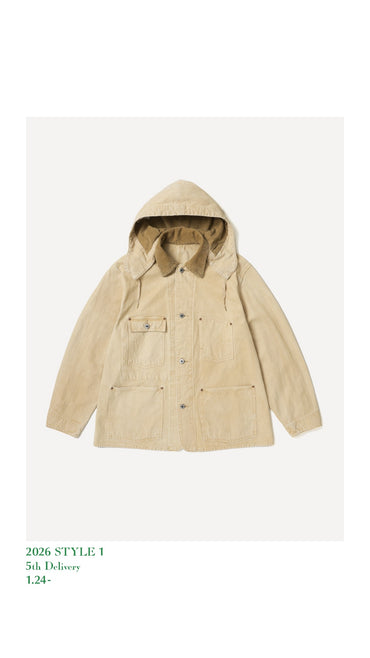 A.PRESSE 26SS Vintage Silk Hemp Coverall Jacket