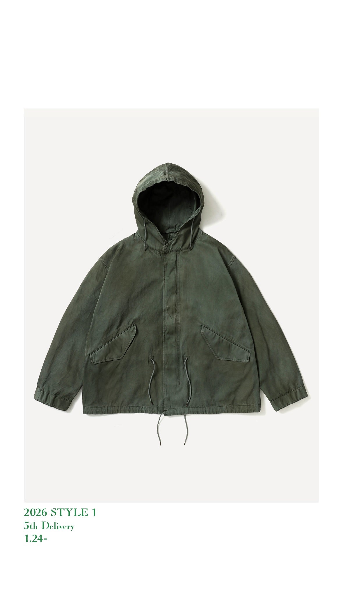 A.PRESSE 26SS Vintage Silk Hoodie Jacket