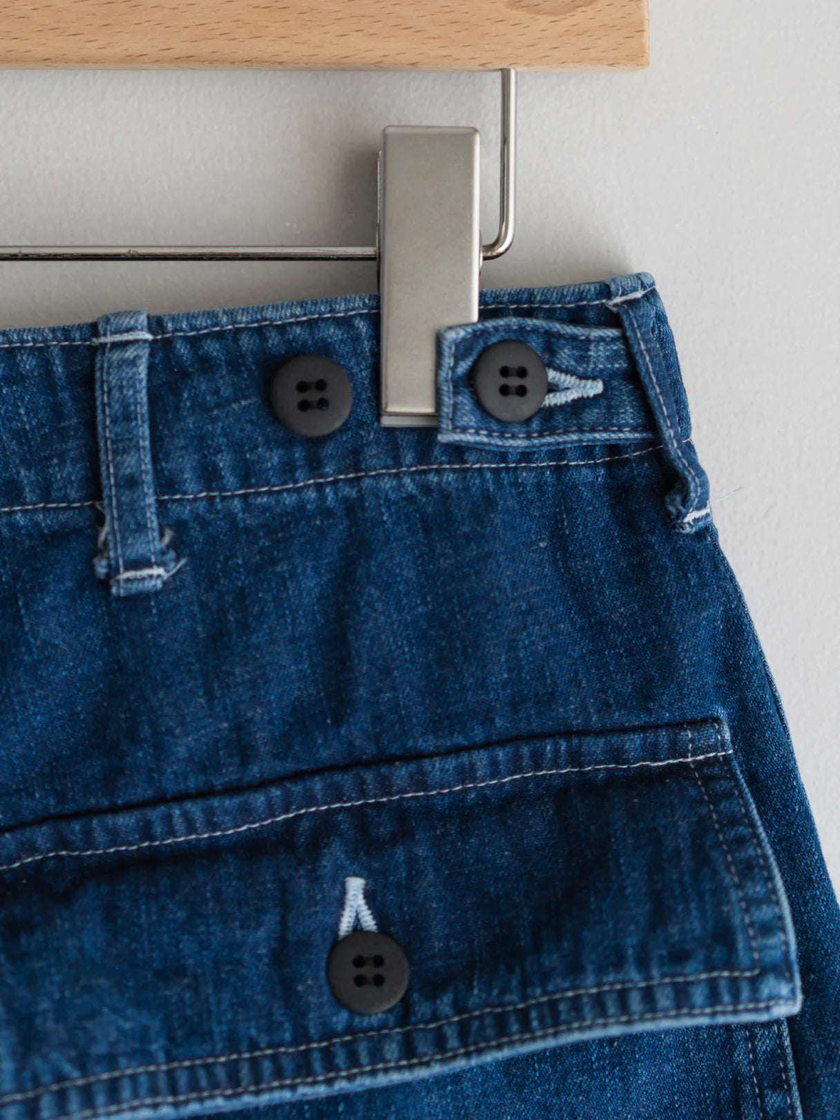 INTERIM 25SS USED SLUB YARN DENIM BAKER PANTS