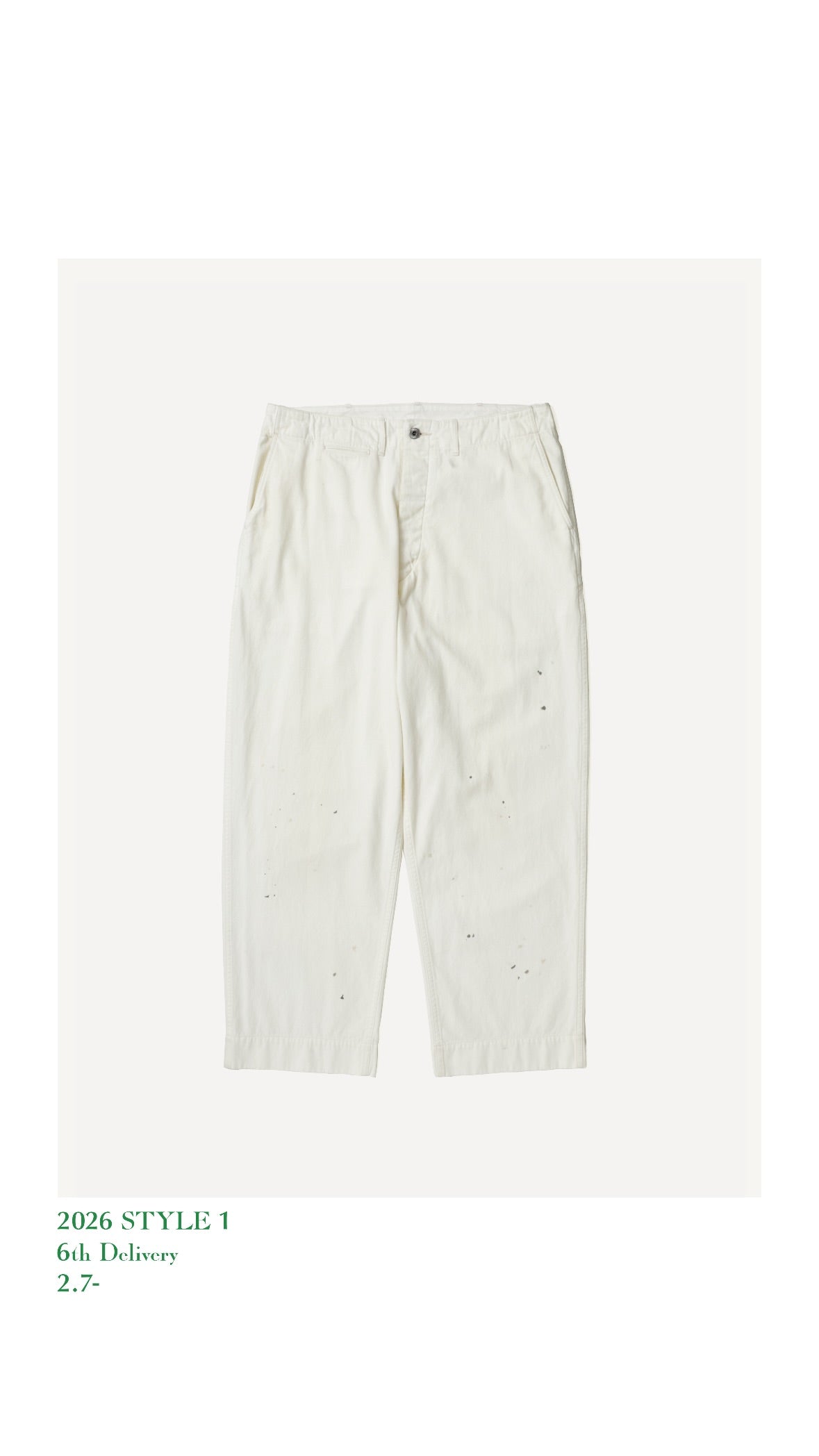 A.PRESSE 26SS Vintage Chino Trousers