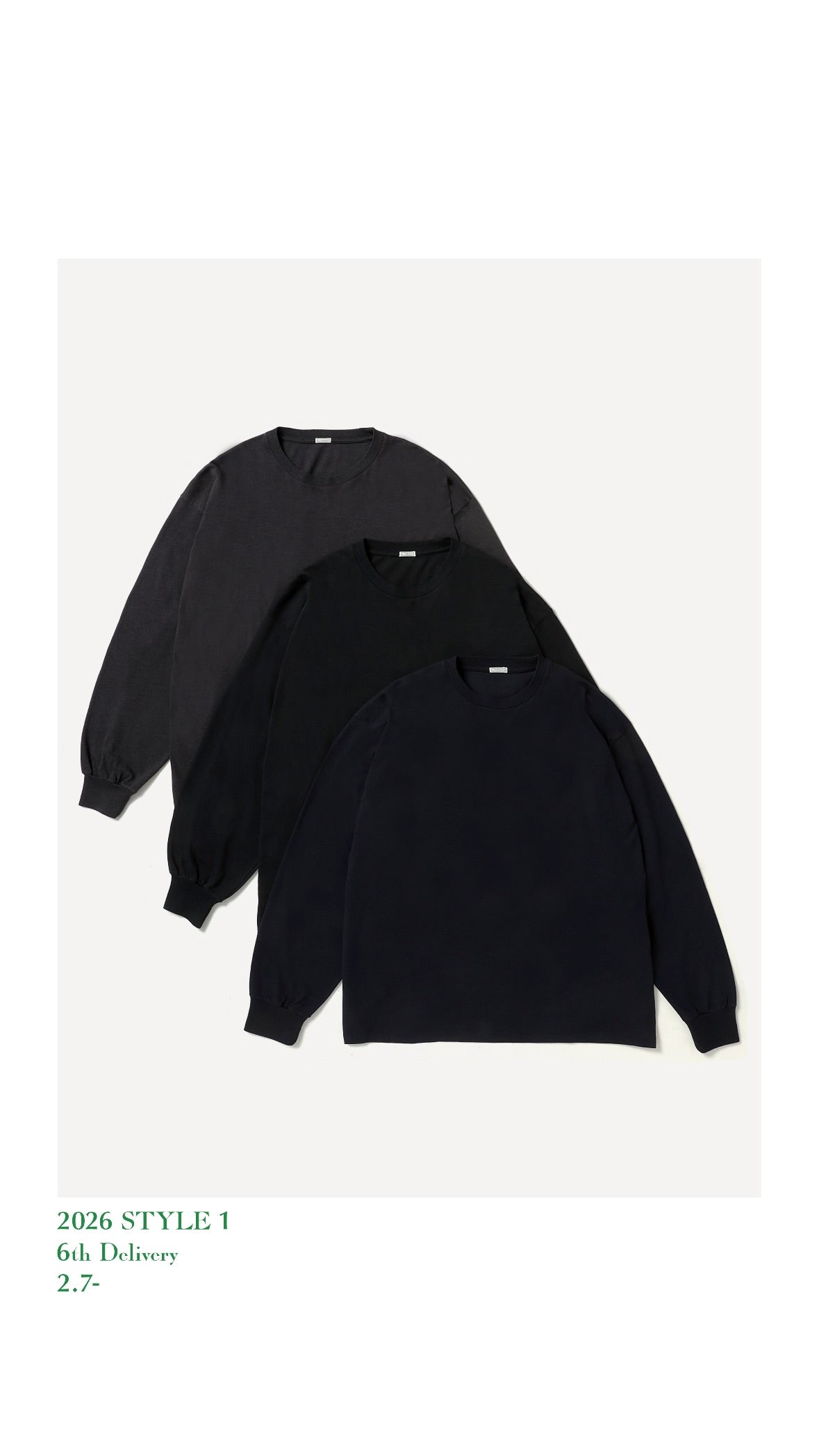 A.PRESSE 26SS Cashmere Blend L/S T-Shirt