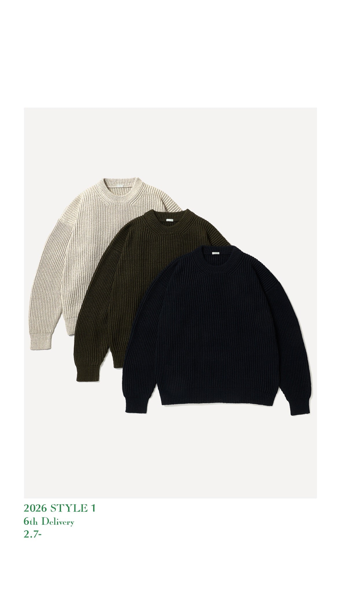 A.PRESSE 26SS Silk Linen Lilian Crew Neck Sweater – Vintage 