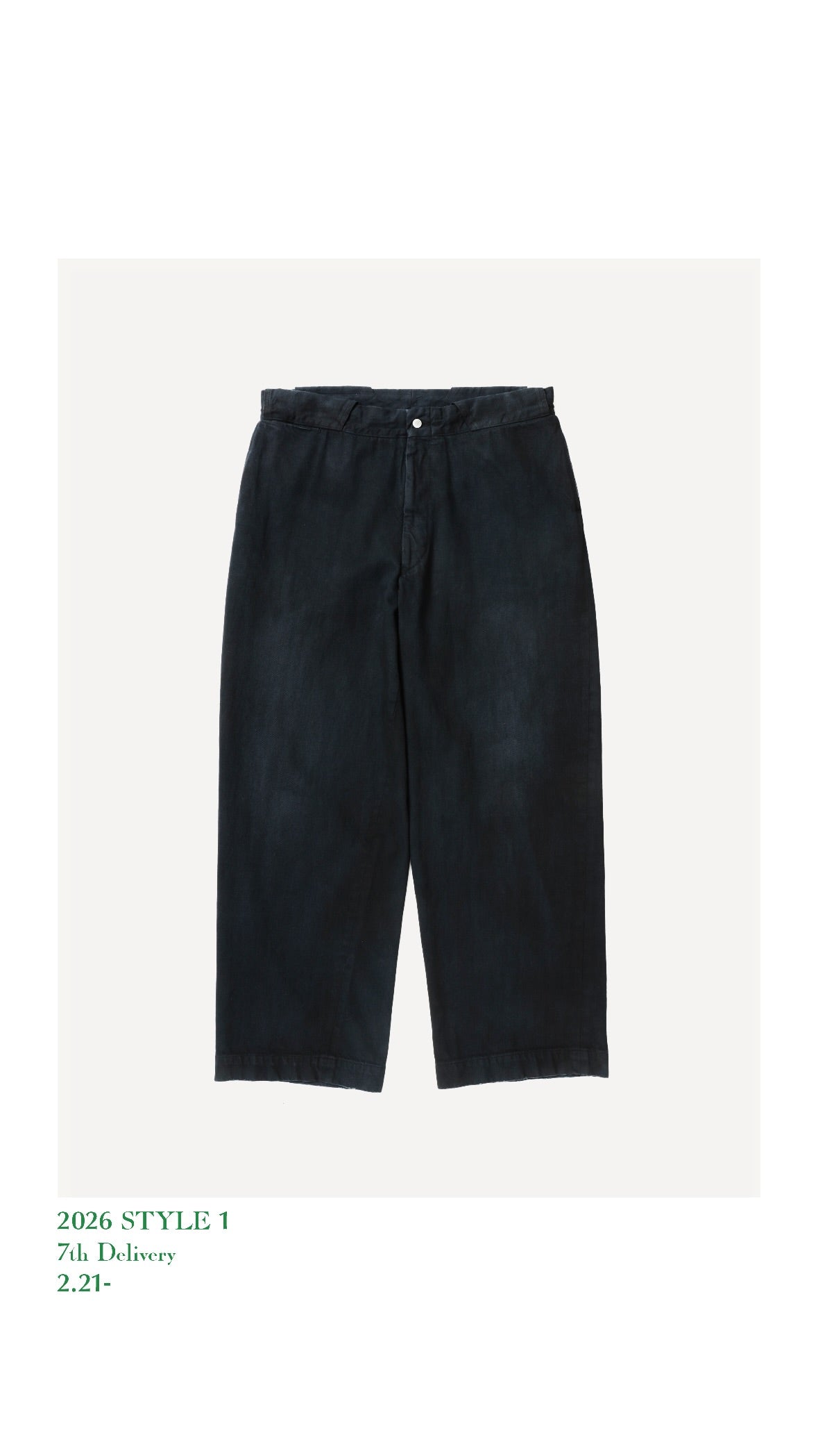 A.PRESSE 26SS Vintage Denim Work Pants