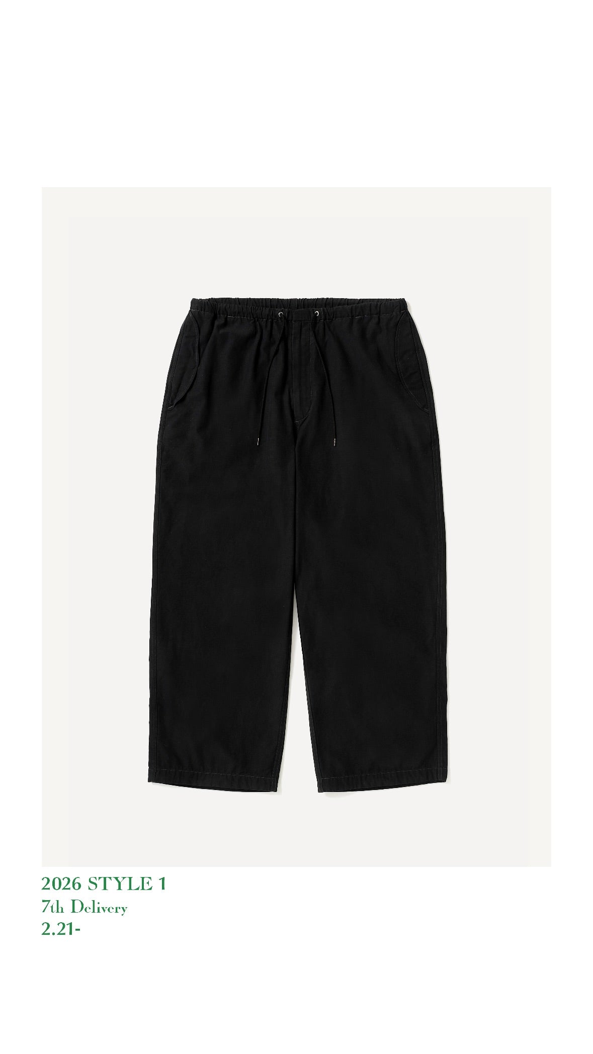 A.PRESSE 26SS Cotton Silk Back Gabardine M-51 Over Pants