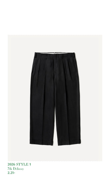 A.PRESSE 26SS Wool Wide Tapered Trousers