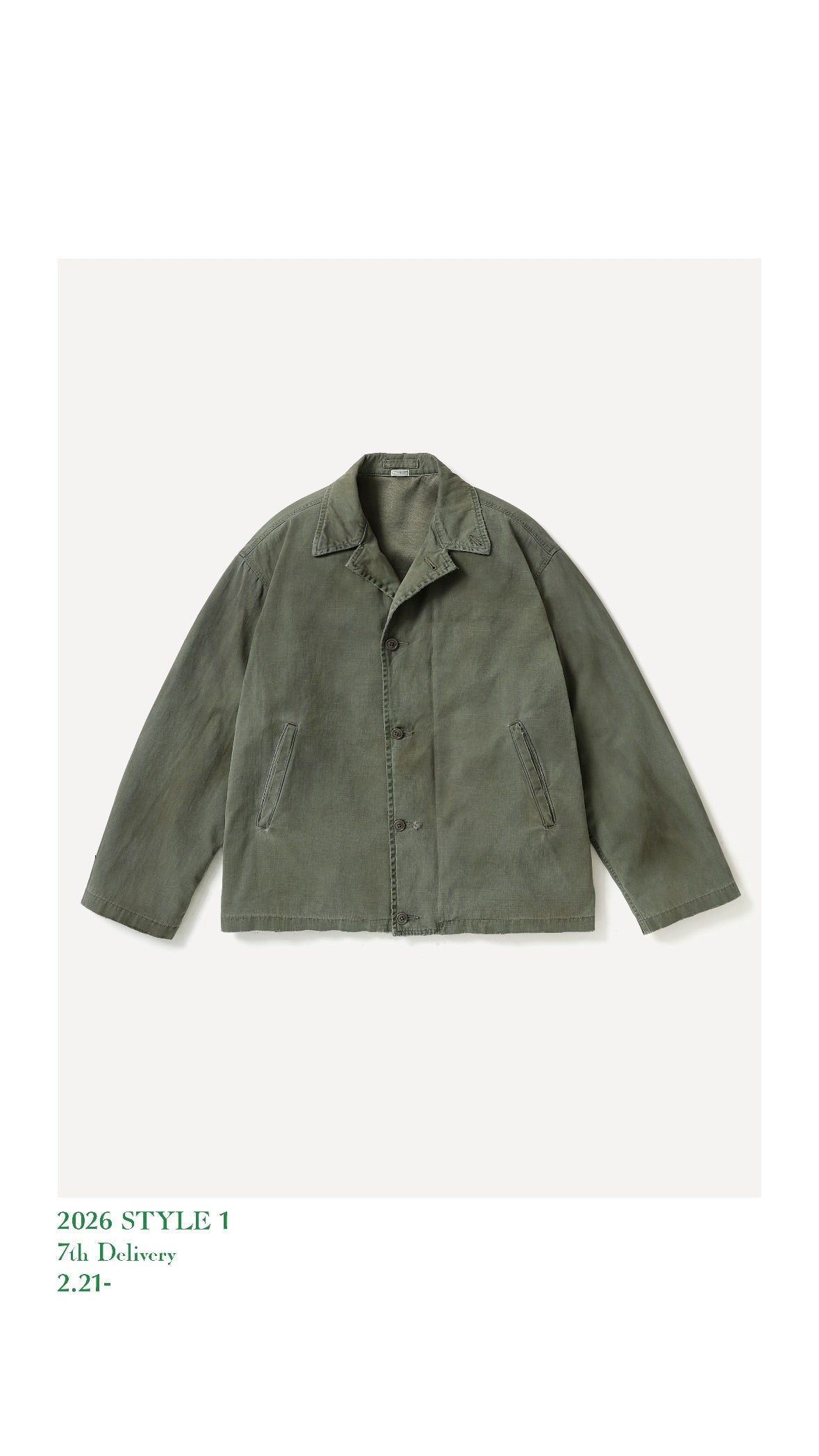 A.PRESSE 26SS Vintage US NAVY N-4 Deck Jacket