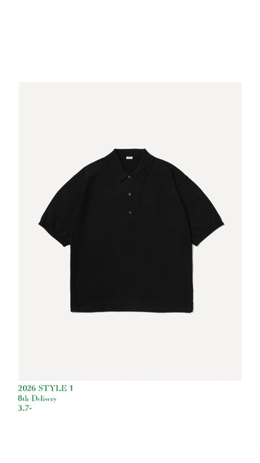 A.PRESSE 26SS Cotton Knit S/S Polo Shirt