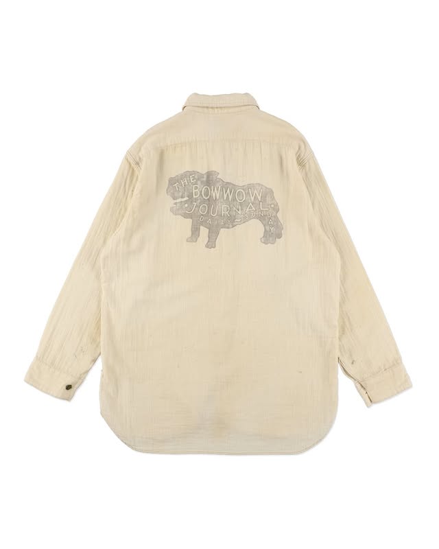 BOWWOW 26SS THE BOW WOW JOURNAL GAUZE SHIRT AGED