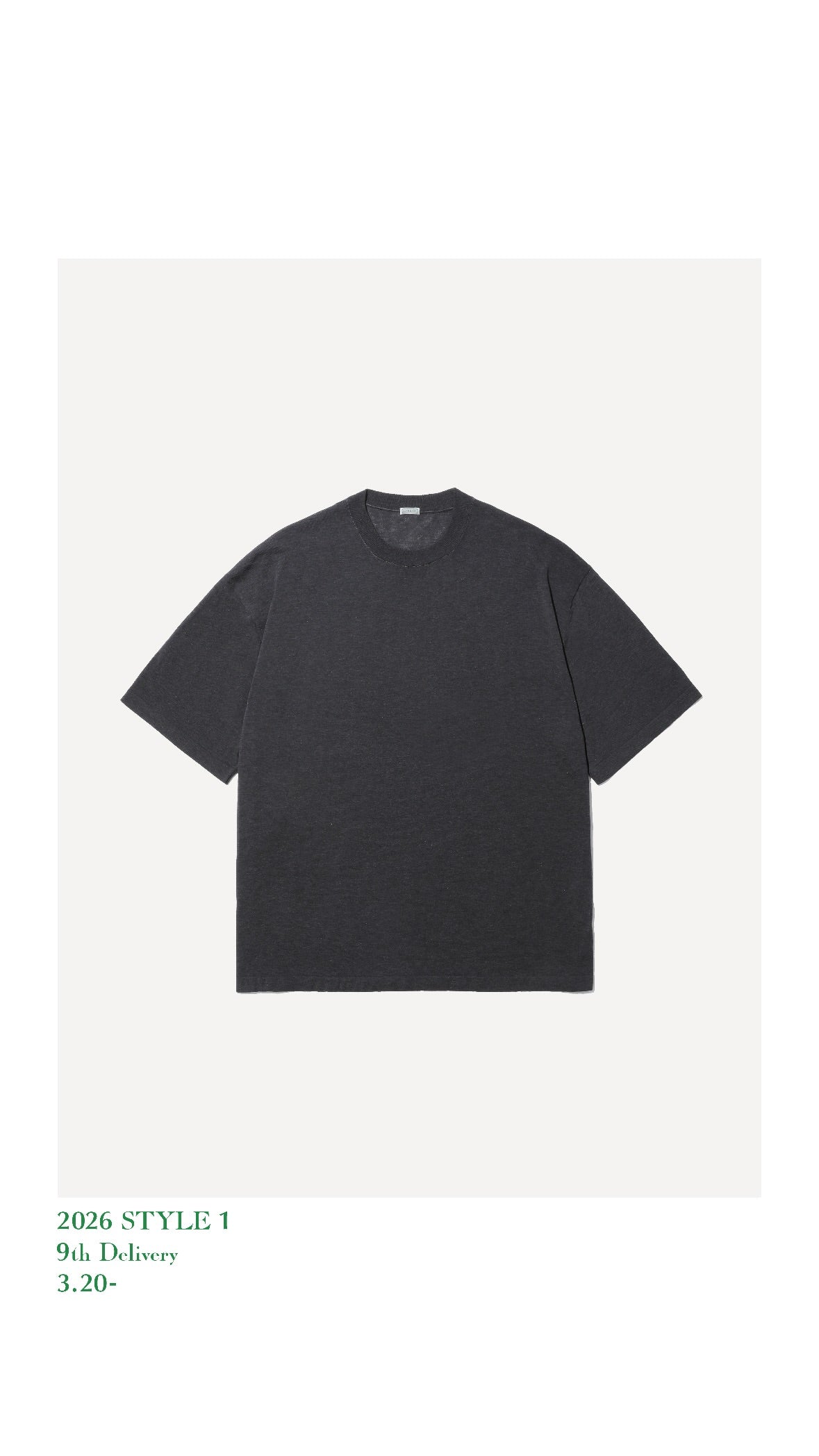A.PRESSE 26SS High Twisted Cotton S/S T-Shirt