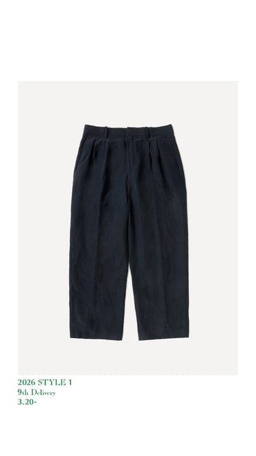 A.PRESSE 26SS Silk Linen Wide Trousers