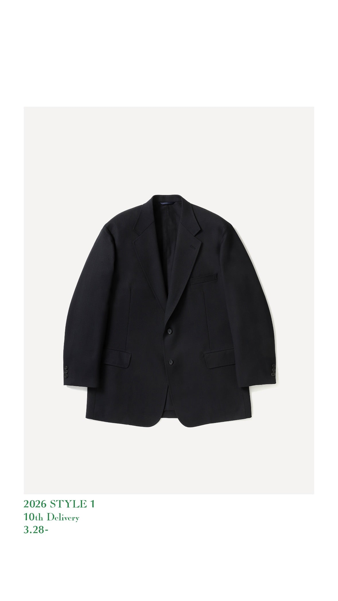 A.PRESSE 26SS Slub Wool Jacket