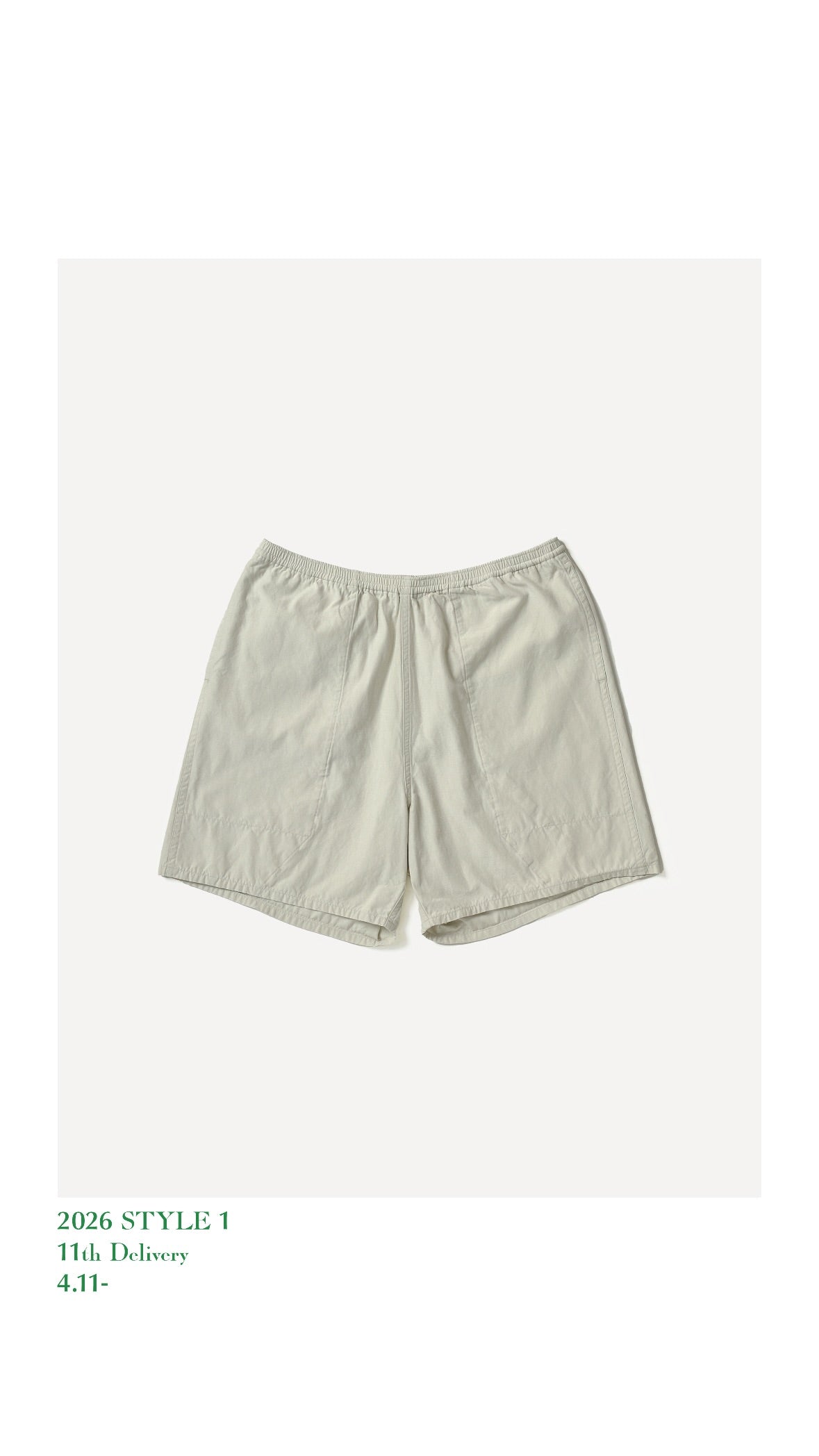 A.PRESSE 26SS Cotton Silk Back Gabardine Board Shorts