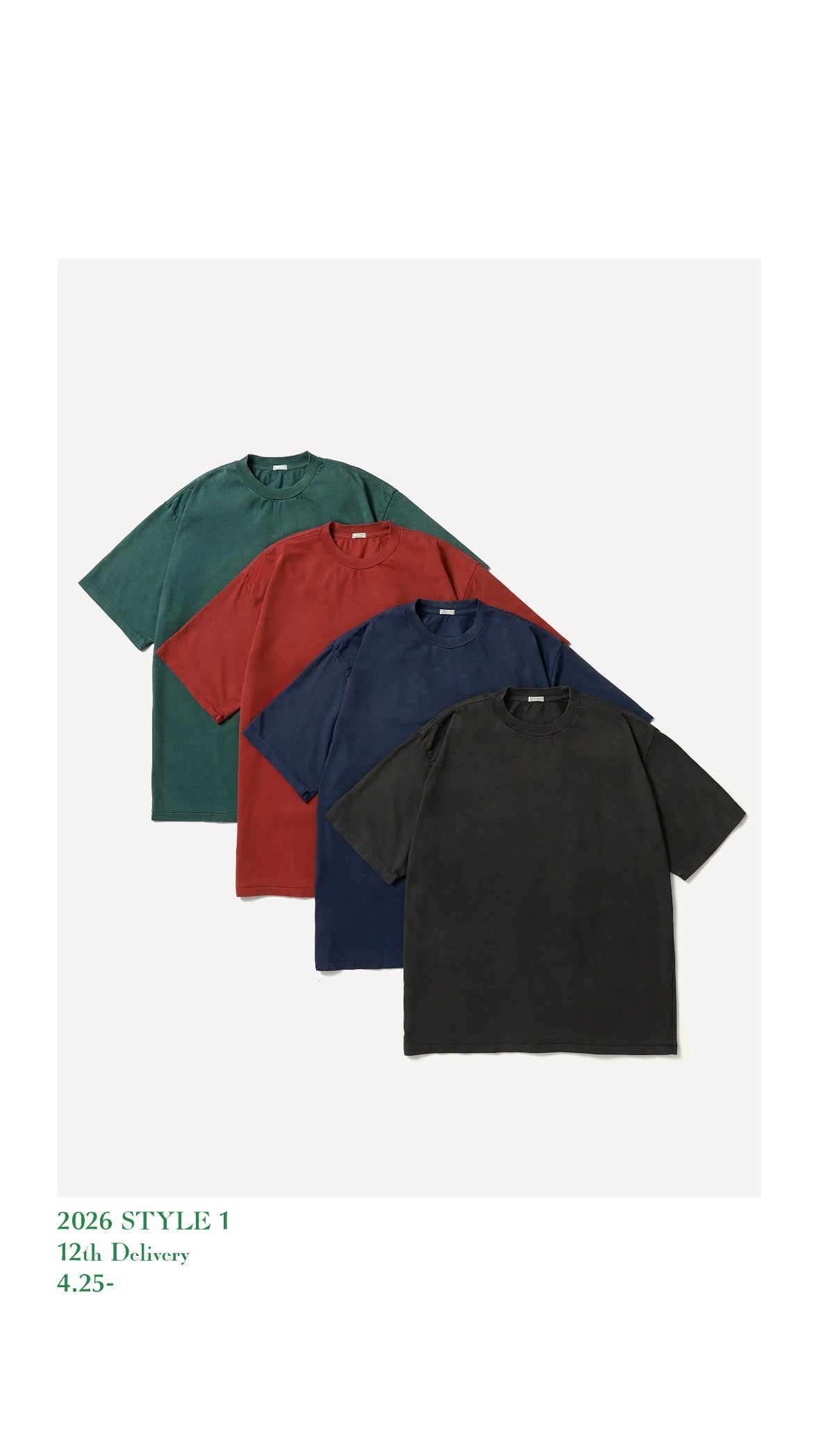 A.PRESSE 26SS Vintage Light Weight T-Shirt