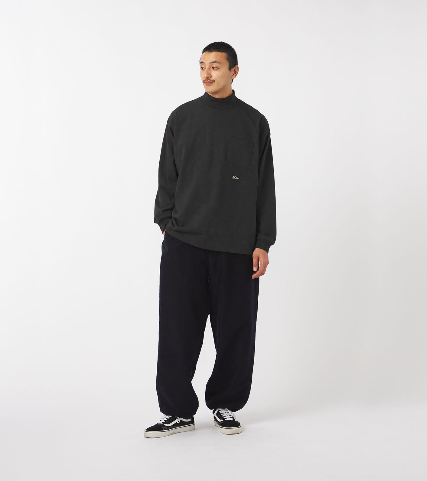 nanamica 25AW OOAL Mock Neck L/S Tee