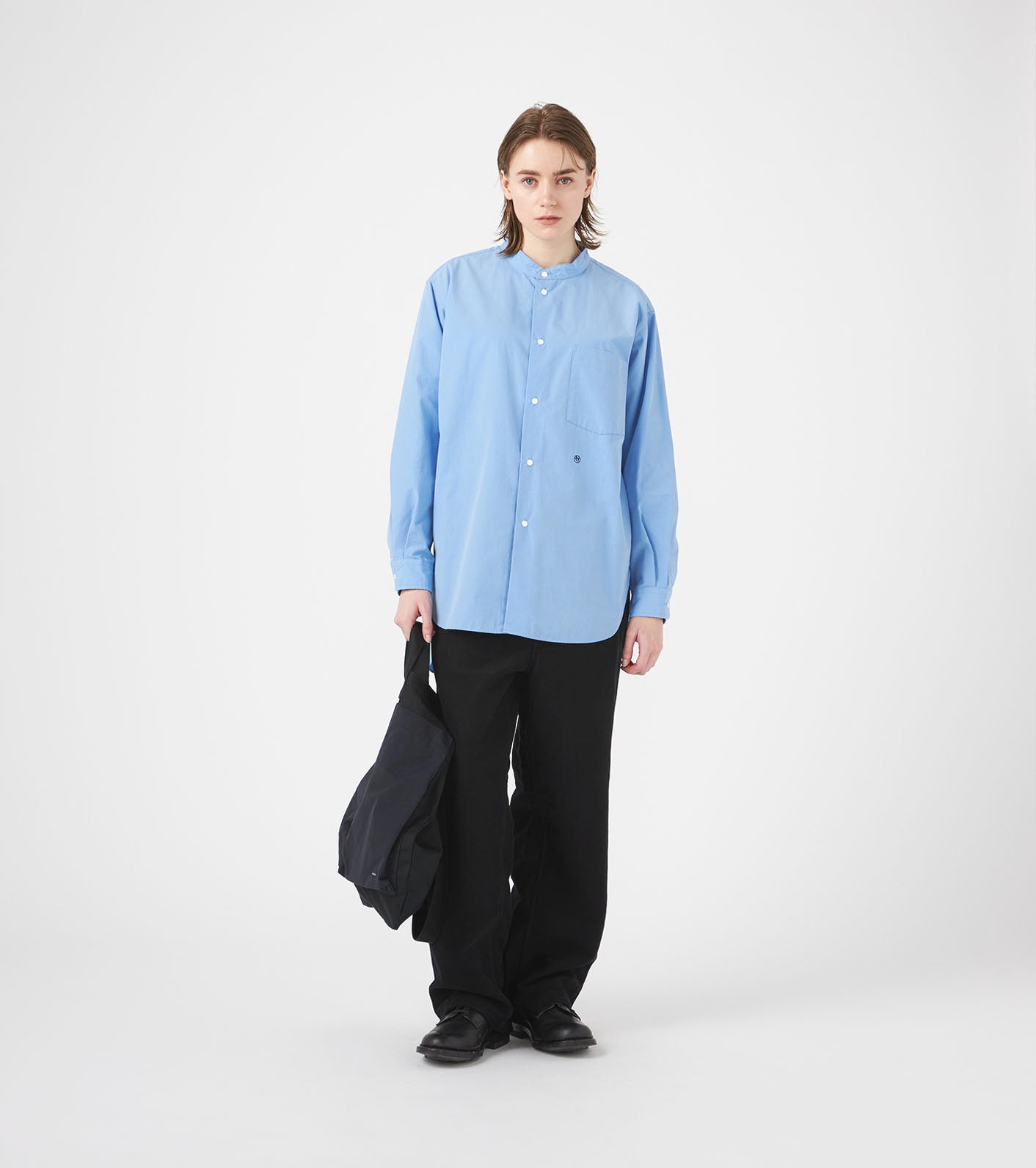 nanamica 25AW Band Collar Wind Shirt
