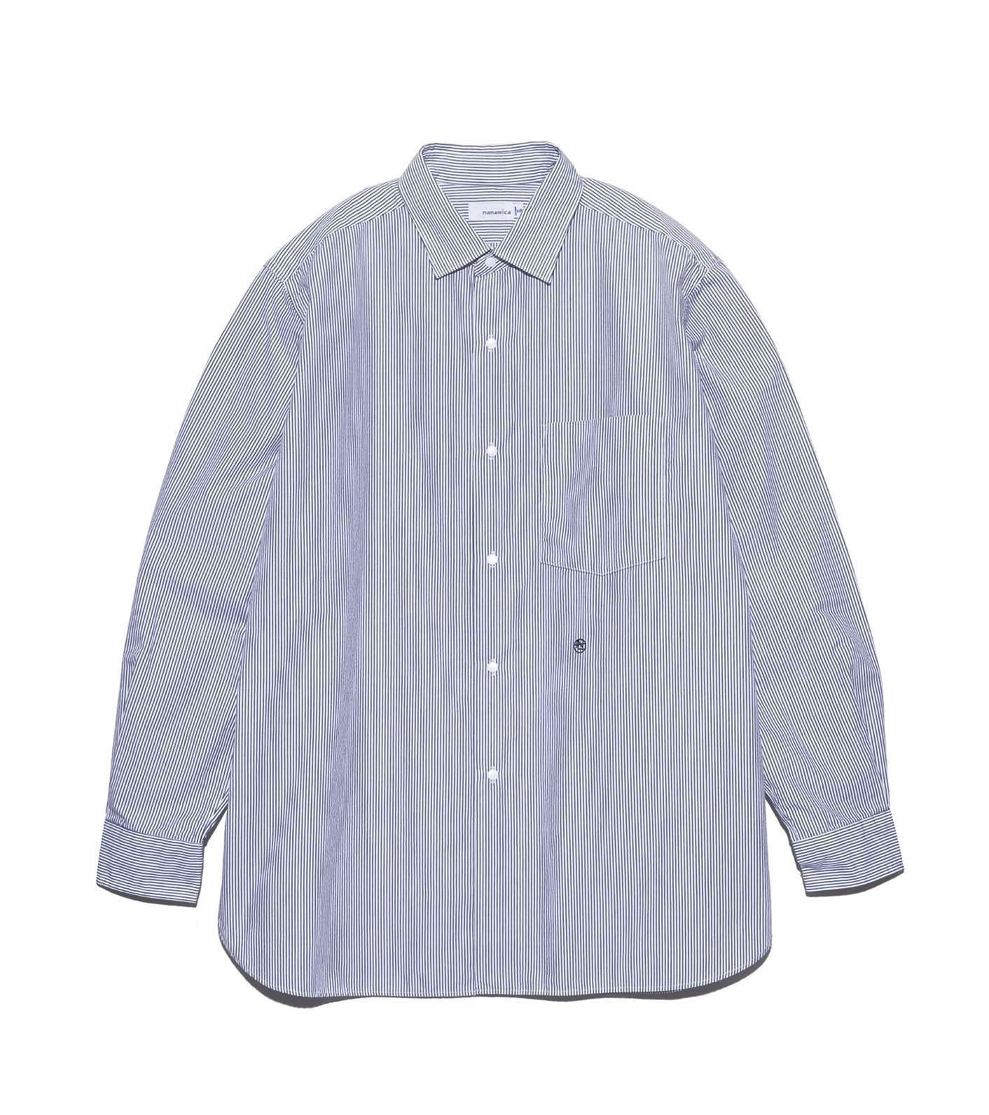 nanamica 25AW Regular Collar Stripe Wind Shirt