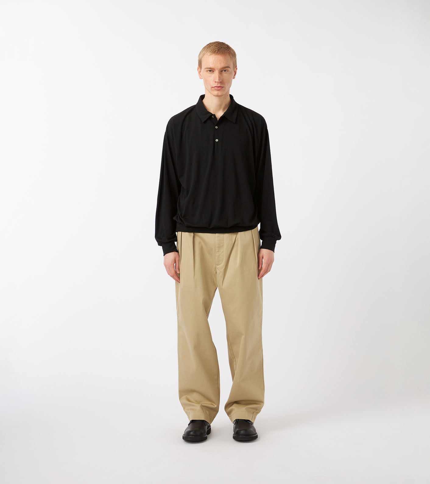 nanamica 25AW Wool Jersey L/S Polo