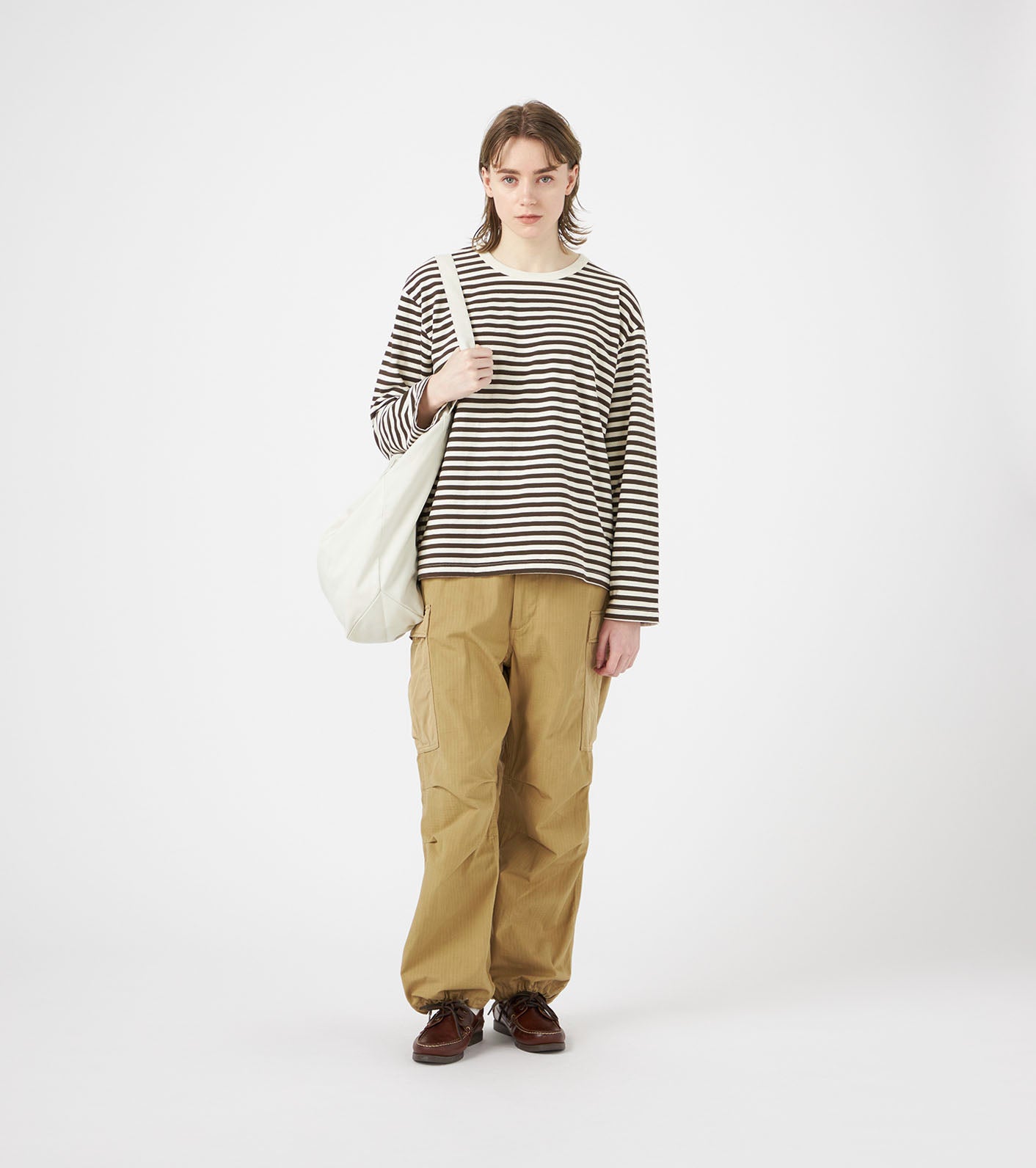 nanamica 25AW COOLMAX Stripe Jersey L/S Tee