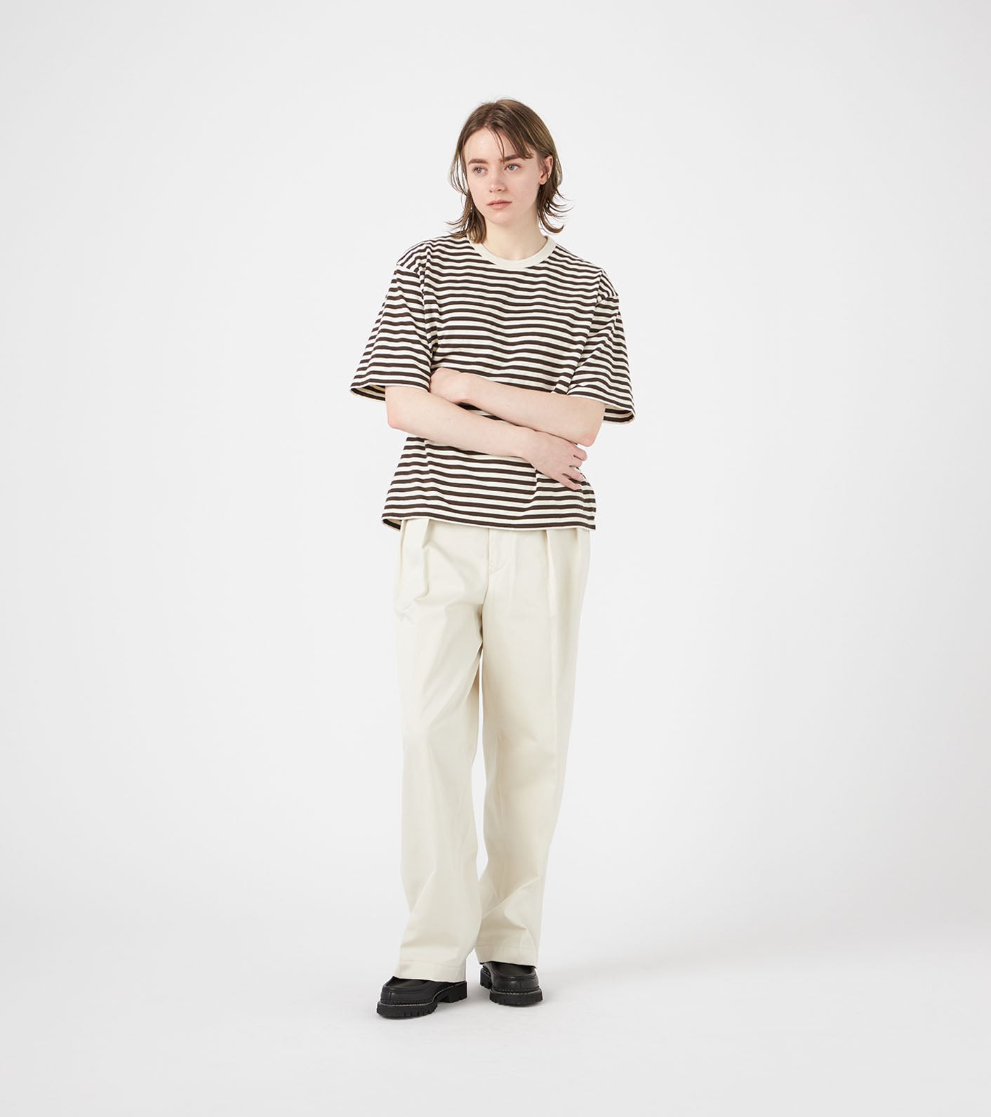 nanamica 25AW COOLMAX Stripe Jersey Tee