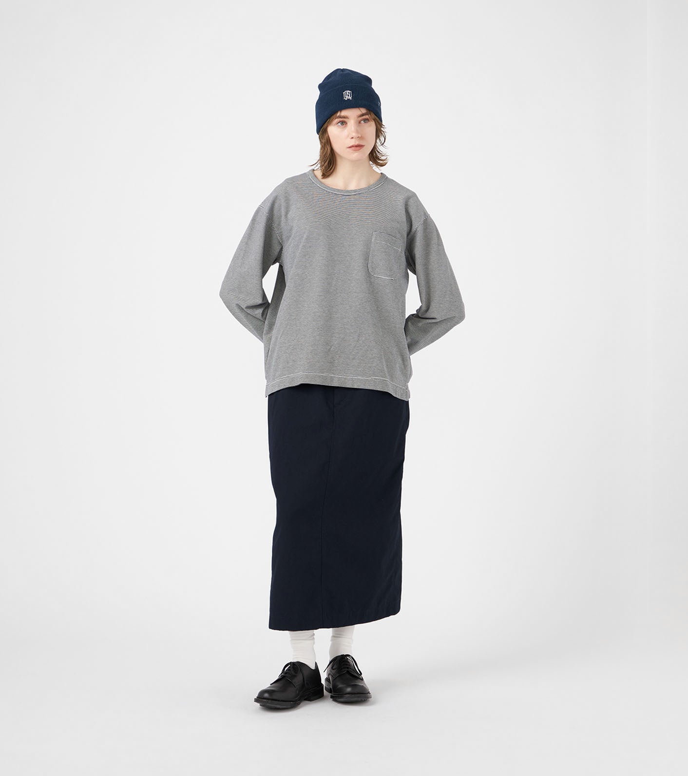 nanamica 25AW Micro Stripe Pocket L/S Tee