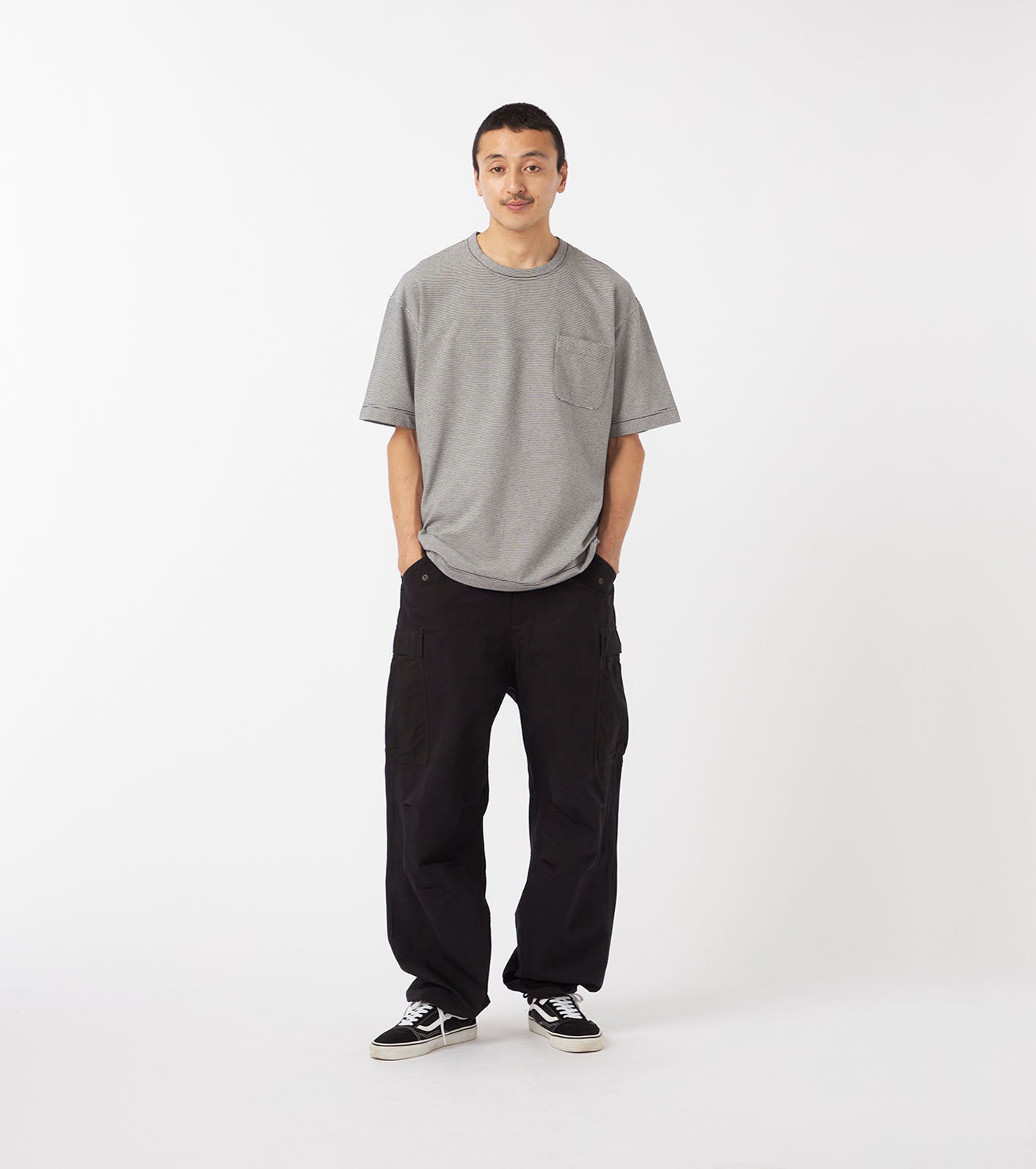 nanamica 25AW Micro Stripe Pocket Tee