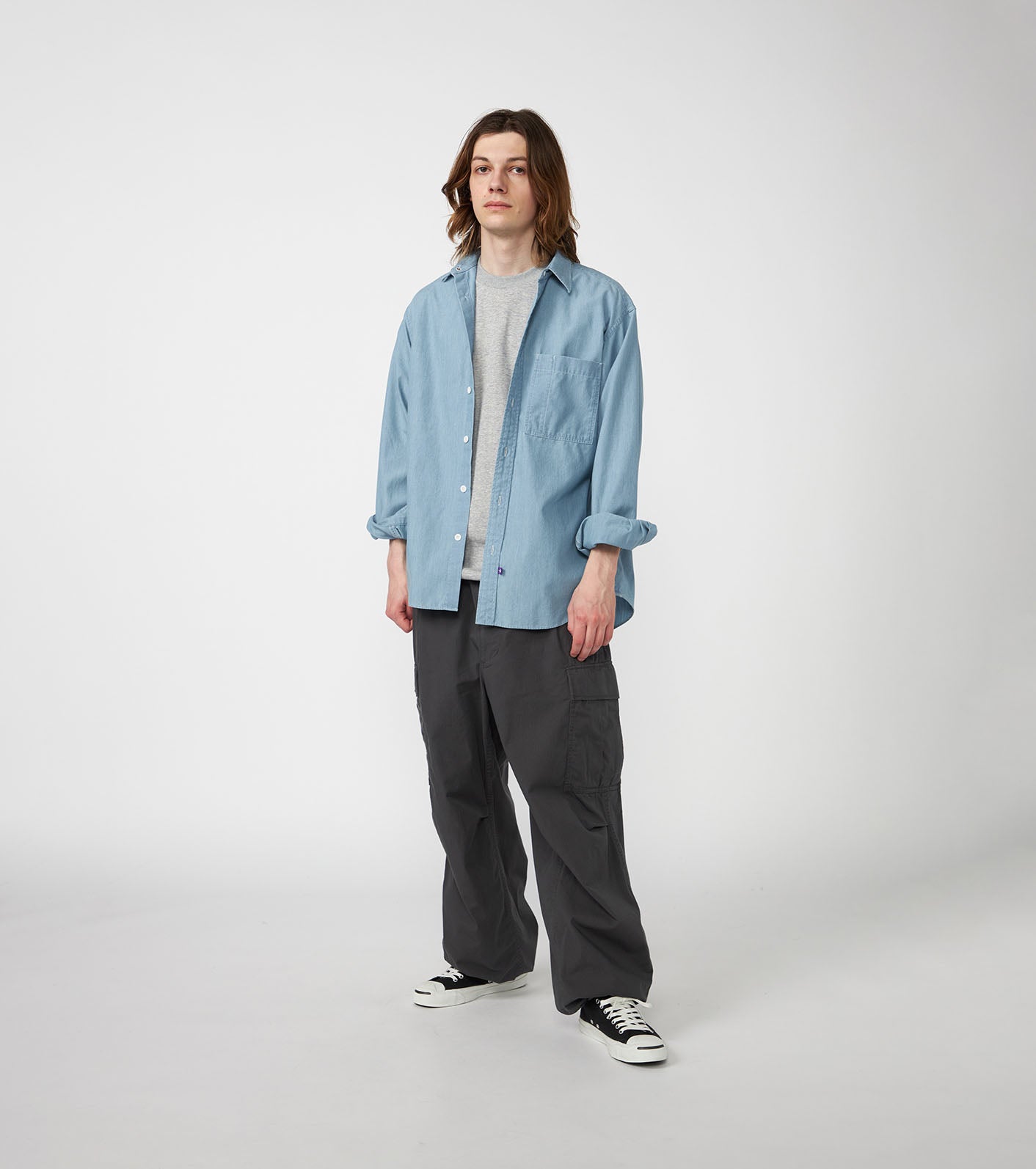 THE NORTH FACE Purple Label 25AW Regular Collar Chambray Field Shirt