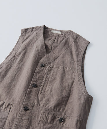 CONFECT / リネン和紙 ガーデナーベスト